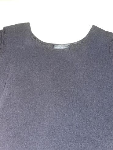 plus size tunike: M (EU 38), L (EU 40), Single-colored, color - Black — 2