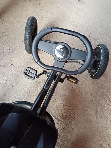 jaje sediste: Dečiji go-kart na pedale BERG Buddy (crni) U odličnom stanju - — 5