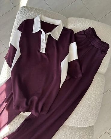 ugg na platformu: Dvorski ženski komplet – polo majica + široke pantalone - Dvodijelni — 4