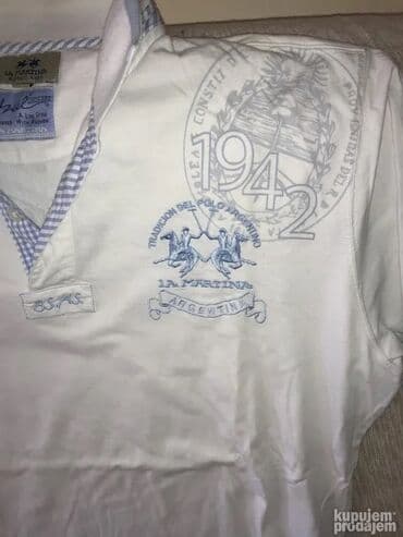 Wedding Clothes & Accessories: Original La Martina majica L / XL KAO NOVA 100% cotton Ramena 50cm — 3