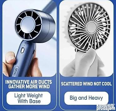 ručni ventilator na baterije: Više boja Praktičan i kompaktan mini ventilator T10 idealan je za — 6