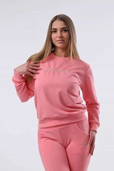 tech fleece zuti: Ženska dukserica žute boje sa dugim rukavima i okruglim izrezom — 6