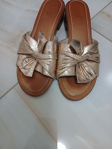prada stikle: Papuče 38, bоја - Zlatna — 1