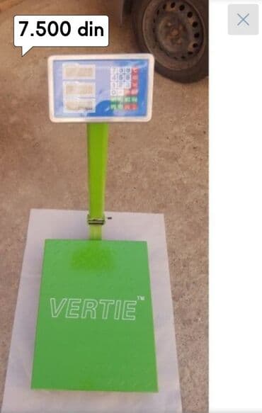 Vage za merenje telesne težine: VERTIE Digitalna vaga sa automatskim obračunom. Metalno kućiste