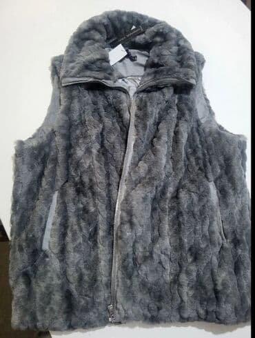 reserved prsluk: Faux fur, color - Grey — 1