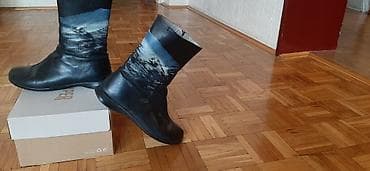 High boots, 38, color - Black