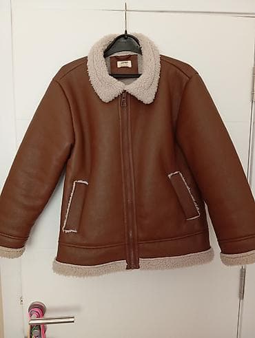 Ženska jakna sa krznenom postavom (shearling stil) Koton, vel.11-12g
