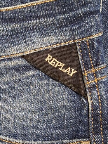 Women's Sweatshirts: Original REPLAY farmerke – tamno plavi denim sa prijatnim izbledelim — 10