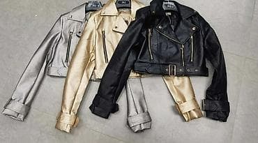 Ženske kratke bajkerske jakne – metalik i klasične boje - Kroj