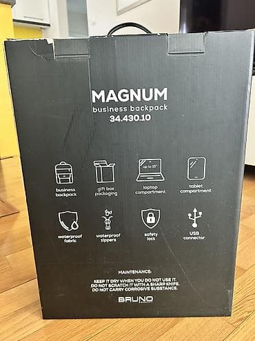 Accessories: MAGNUM business backpack – BRUNO Concept, model 34.430.10 - Poslovni — 1