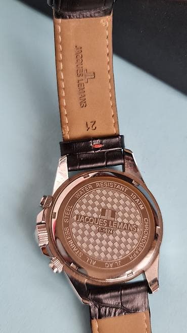 stalak za cigarete: Jacques Lemans muški hronograf sat - Model: 1-1674 (utisnuto na — 5