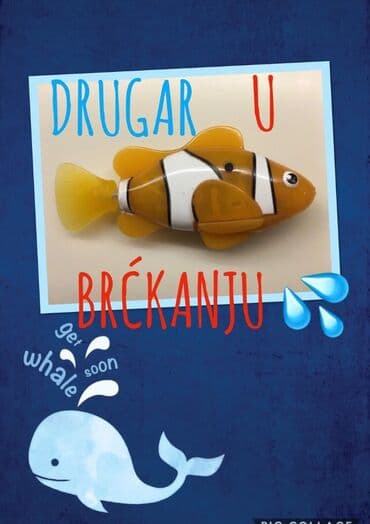 DISNEY NEMO RIBICA ZA UZIVANJE PRILIKOM KUPANJA U KADICI ILI KADI