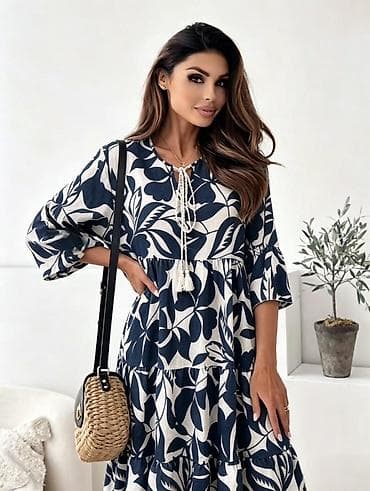 Haljine: ✅Boho midi haljina sa printom i resicama
✅2000 din — 1