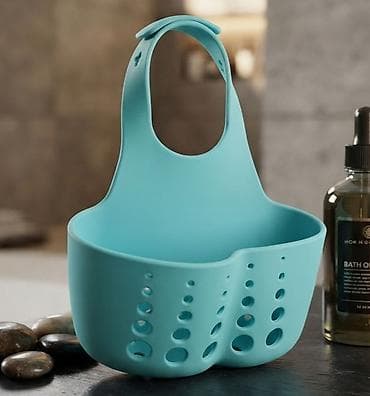ikea stolovi i stolice za terase: Silikonska viseća korpica za sudoperu/kupatilo - Materijal — 1