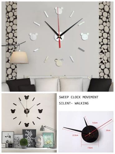 maxi bastenski set: Wall clock, color - Gold, New — 2