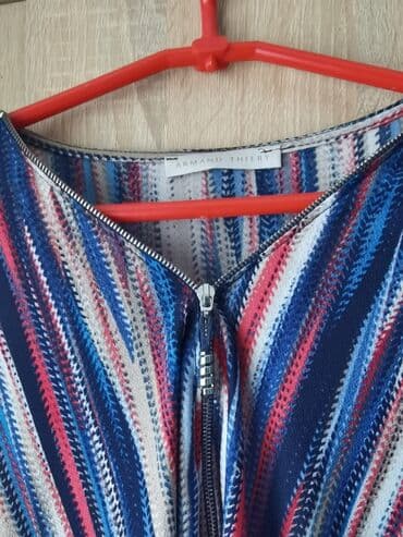 elegantne tunike za punije dame: XL, Poliester, Prugasti, bоја - Šareno — 3
