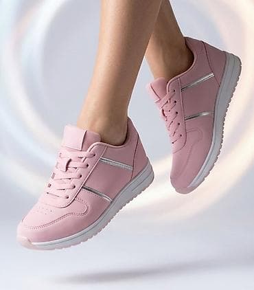 nike patike zenske bele: Ženske patike – puder roze boja - Dizajn: niskoprofilne patike sa — 1