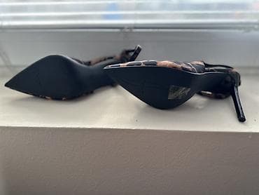 sinsay haljine: Ženske štikle sa leopard printom - Model: špic cipele sa tankom — 4