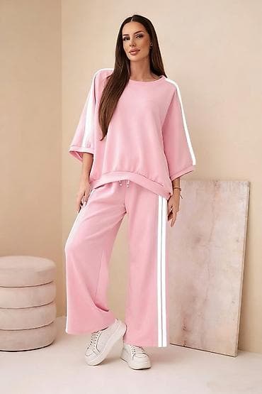 Underwear: ✅Ženski komplet – široke pantalone i oversized bluza sa prugama ✅3300 — 1