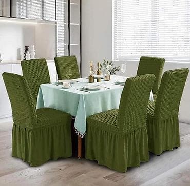 ✅Rastegljive navlake za stolice sa faltnom – set za trpezariju