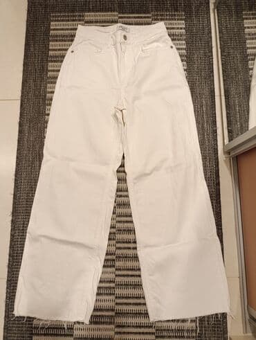 pantalone od vestacke koze: Bele farmerke Waikiki. Farmerke su nove, nisu nosene, samo je skinuta — 8