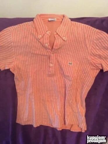 polovne jakne sa krznom: Majica na kratke rukave, M, S, Lacoste, bоја - Zlatna, Pamuk — 7