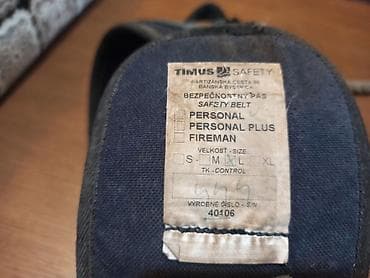 vatrogasno crevo 2 cola: Sigurnosni - monterski pojas sa užetom. Veličina "L" (obim struka do — 6