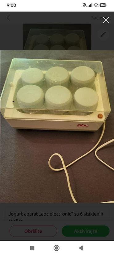 Jogurt aparat „abc electronic“ sa 6 staklenih teglica - Električni