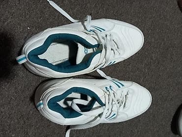 ngn patike: Bele sportske patike sa pertlama - Boja: bela sa tirkiznim detaljima — 4