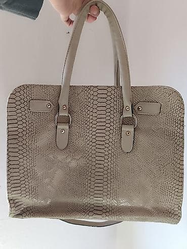 Naočare: Michael Kors tasna, printom zmijske kože - Boja: svetlosmeđa - — 4