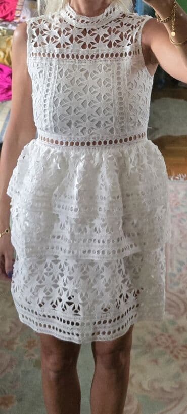 haljine numoco: S (EU 36), color - White, Cocktail, With the straps — 3
