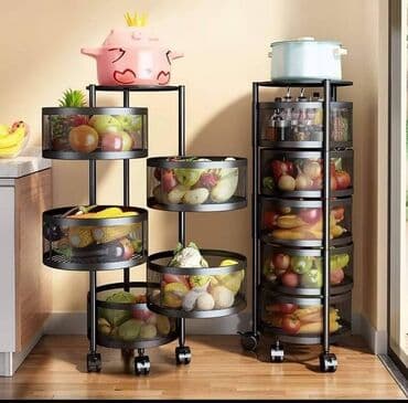 stalak za ploce: Polica za kuhinju rotirajuca Polica stalak 5 delova 4200din — 1