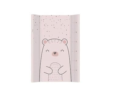 KIKKA BOO tvrda podloga za povijanje 80×50 cm – Bear with Me, pink