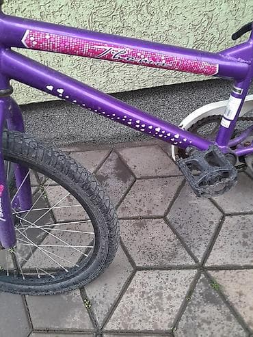 Dečiji/teen bicikl “Thema” – ljubičasti - Čelični ram sa dekorativnim