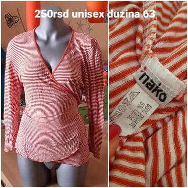 ženske kapri pantalone: Set odeće – detaljni opisi sa fotografija: 1) Prugasta unisex bluzica — 1