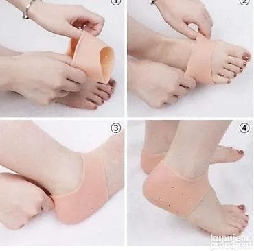 set za infuziju: Silikonske zaštite za pete – Anti-crack set Opis: - Mekane, elastične — 3