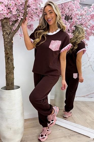 h m bundice: 💫Top komplet trenerke – majica kratkih rukava i donji deo sa lastišem — 2