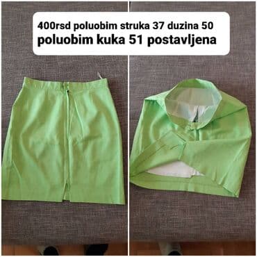 plisirani kompleti: Ženske suknje – više modela i mera 1) Bela suknja, kao teksas - Cena — 7
