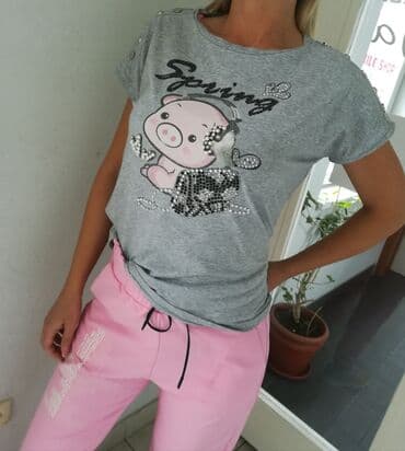 S (EU 36), Cotton, color - Grey