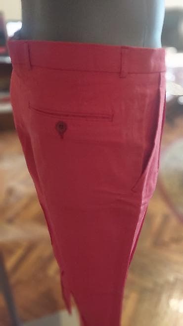 zelene pantalone muske: CRVENE MUŠKE PANTALONE - NOVO! Klasične pantalone, nesvakidašnje boje — 4