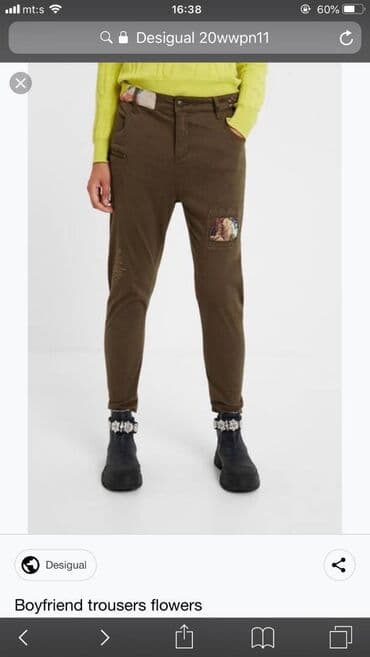 push up pantalone: Original Desigual moderne farmerke sa vezenim zakrpama i drugim — 5
