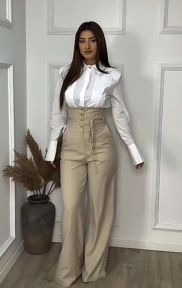 Beauty & Care: 🔥Visokostručni ženski pantalone sa širokim nogavicama
✅2350 din — 1