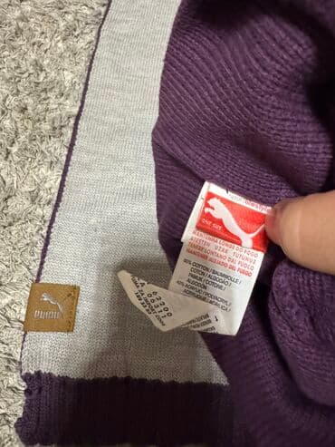 Scarves: Set sal i kapa Puma.Sal ima dva lica,sivi i ljubicasti — 4