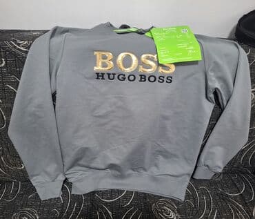 Trousers: Sweatshirt, M, Hugo Boss, color - Grey — 4