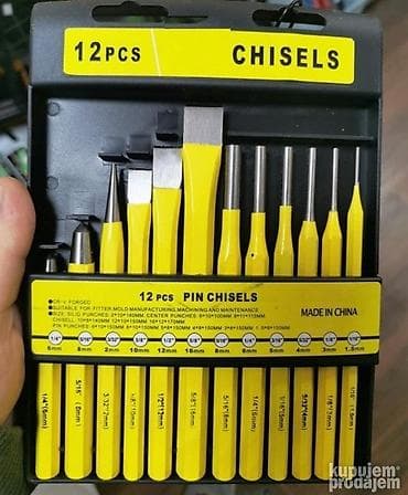 13 metalnih pin dleta. Novo,nekorisceno. Ako zelite da porucite