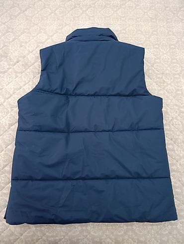 Prsluci: Pufnasti prsluk – tamnoplavi M veličina - Topao, lagan i komforan — 2