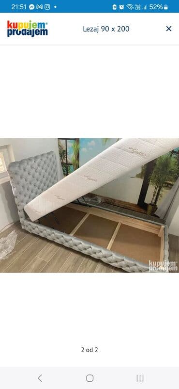 iglicasti lezaj dimenzije: Lezaj 90 x 200 320 evra — 1