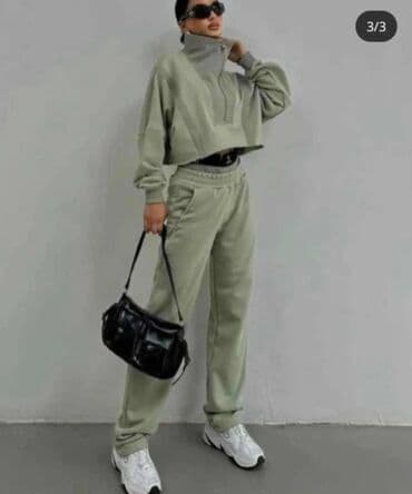 just do it trenerke: Ženski trenerka komplet – duks + donji deo - Model: oversize, moderan — 4