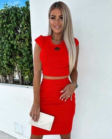 karirani kompleti zenski: Komplet: 1.900 dinara — 3