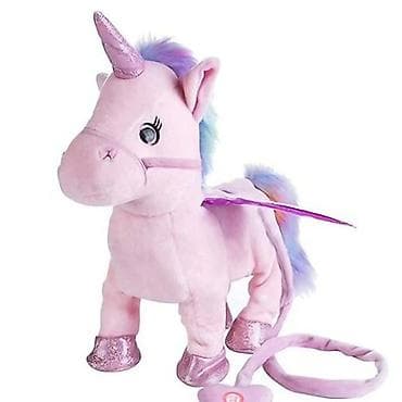 zimske pantalone za decu: Plišani jednorog koji peva i hoda Slatka plišana igračka koja peva i — 1